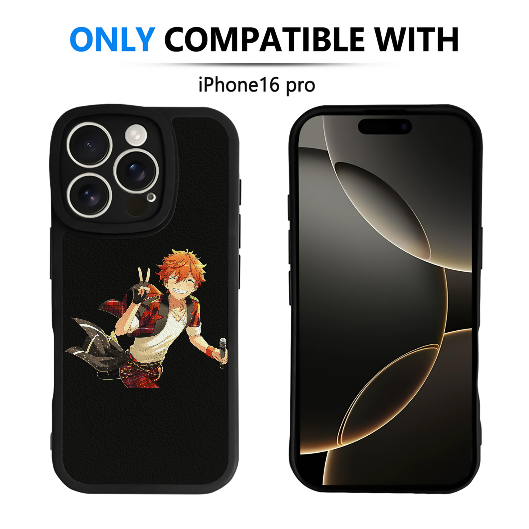 （画像用） あんさんぶるスターズ! Ensemble Stars 【iPhone 16シリーズ対応】シリコンスマホケース（レザー調） 材質：シリコン